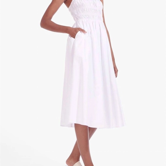 SOLD Staud Ida Midi Dress White XL - Picture 4 of 10
